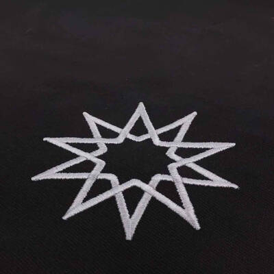 Yıldız Logolu Heybe Çanta Siyah